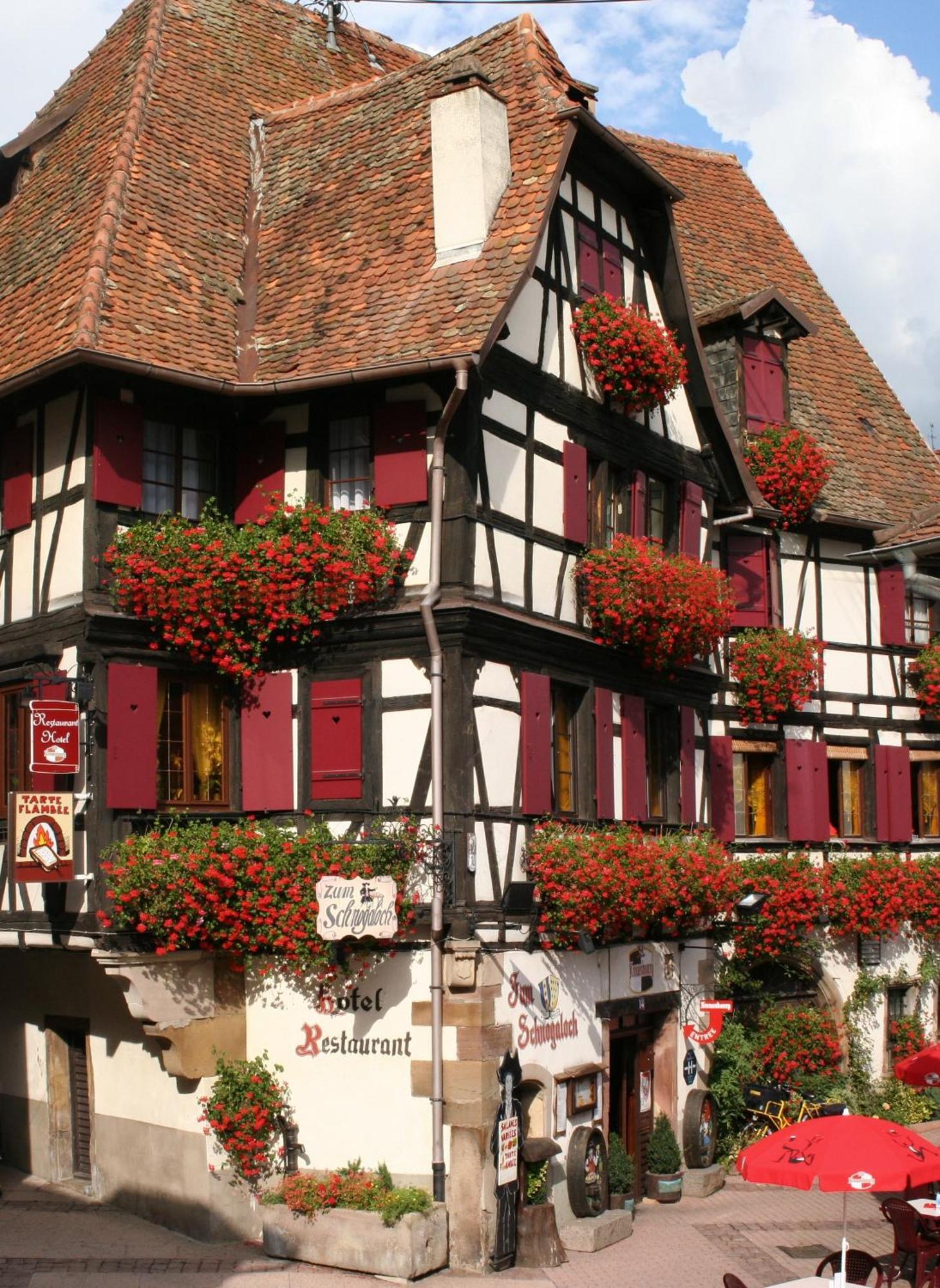 Hotel Restaurant Zum Schnogaloch Obernai Esterno foto